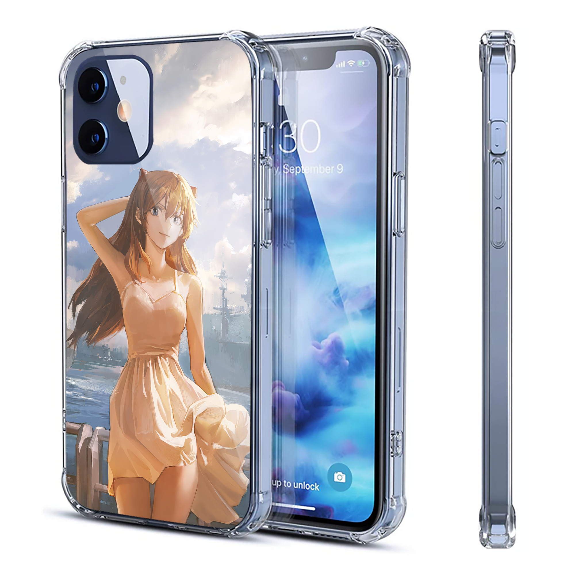 （画像用） EVA 新世紀エヴァンゲリオン 【iPhone 12シリーズ対応】透明スマホケース（クリアソフトケース）